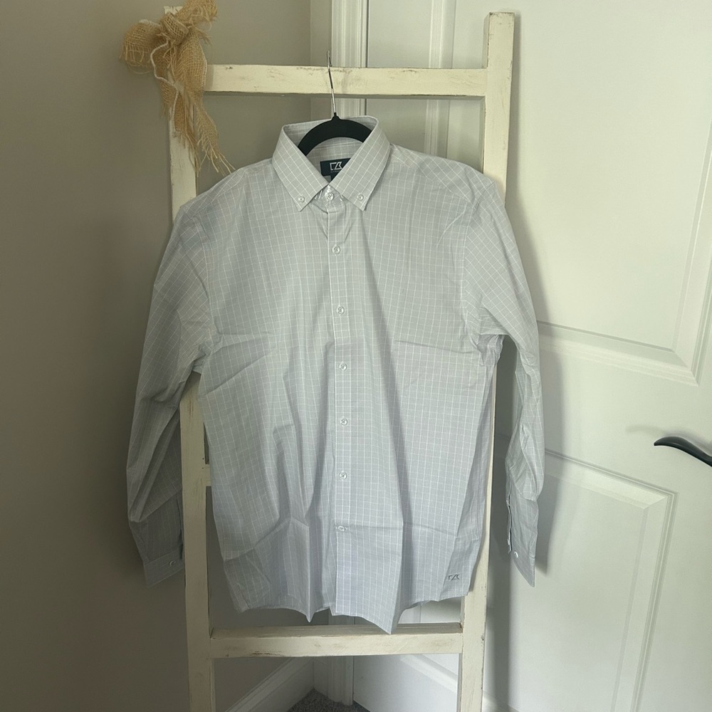 Classic White Checkered Men's Shirt
